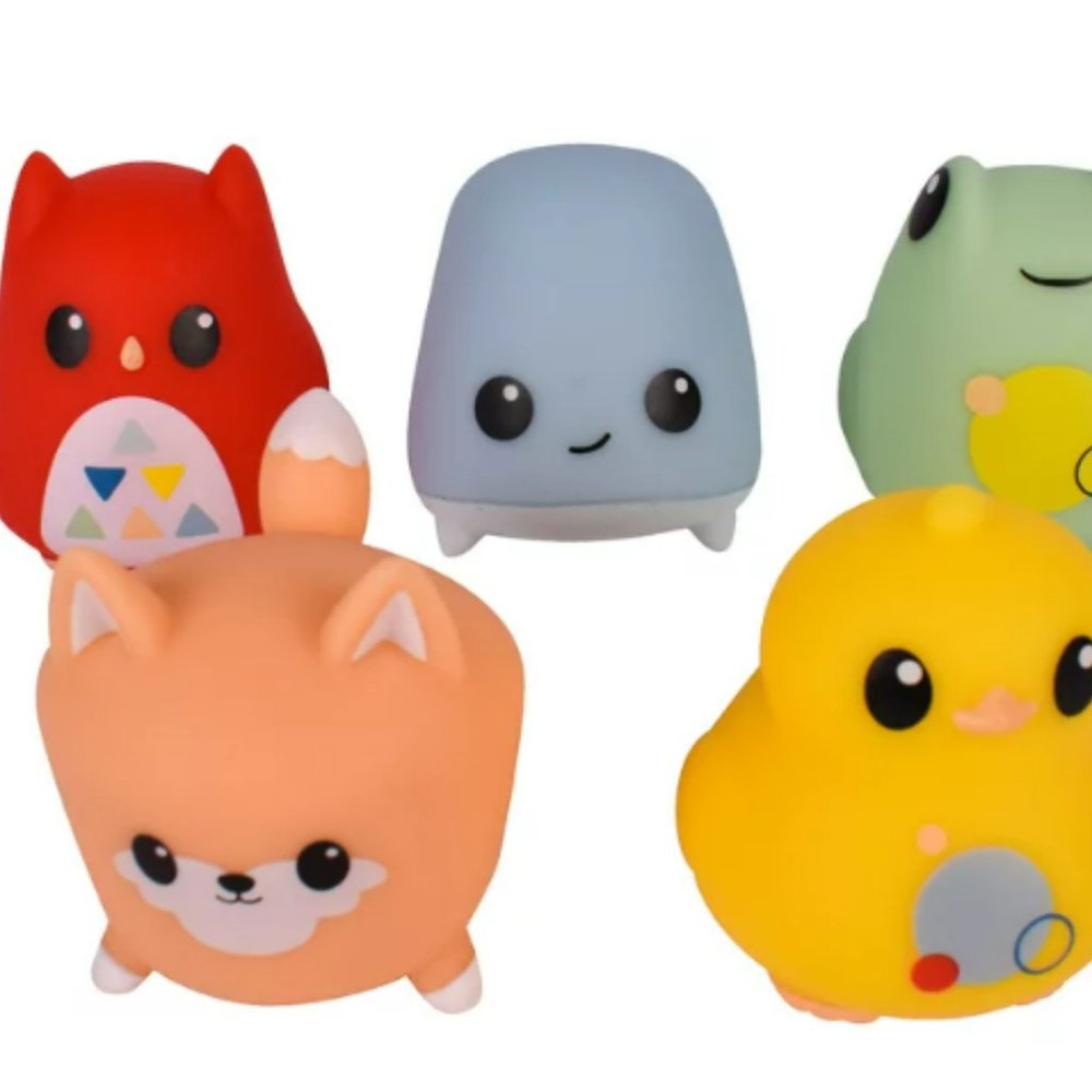 Hopscotch Lane 5 Pack Light Up Animal Bath Toys | Baby and Toddler 6 Months & Ol